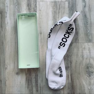 Off-White “ SOCKS ” in White